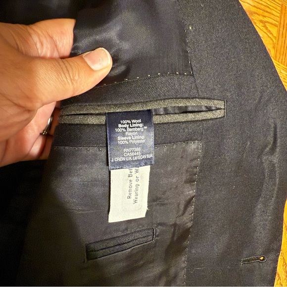 J. Crew Ludlow Ing. Loro Piana Super 130’S 100% Merino Wool Blazer/Jacket Sz 42R - Picture 13 of 16